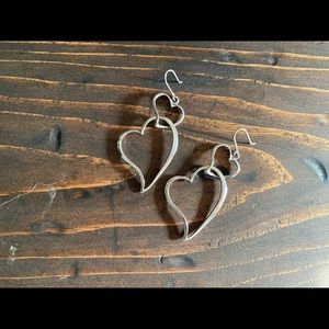 Beautiful Sterling Silver Heart Earrings